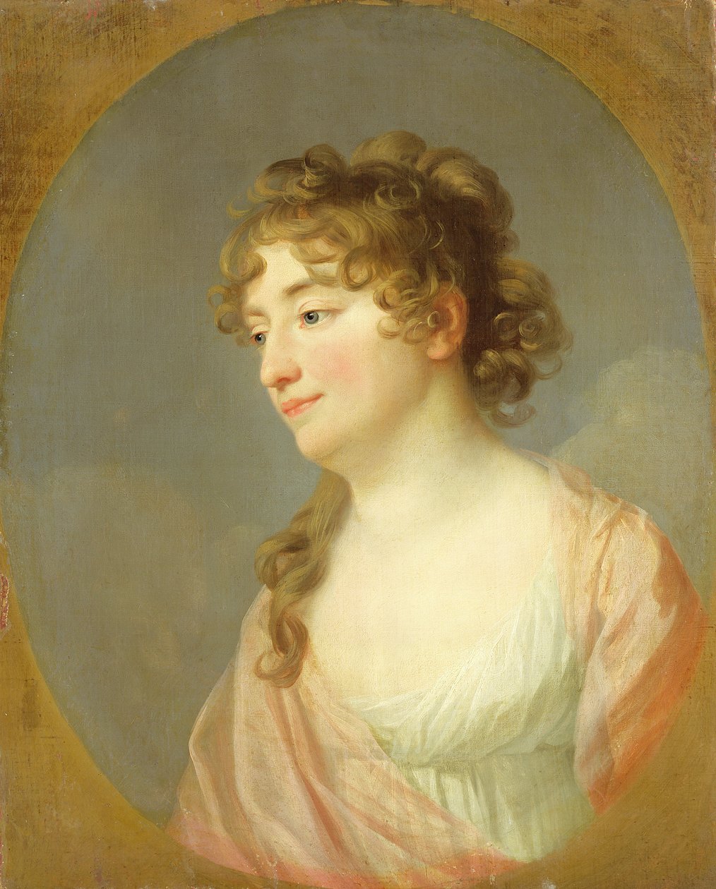 Kriegsraetin Wilhelmine Schmidt, c.1800 door Johann Friedrich August Tischbein