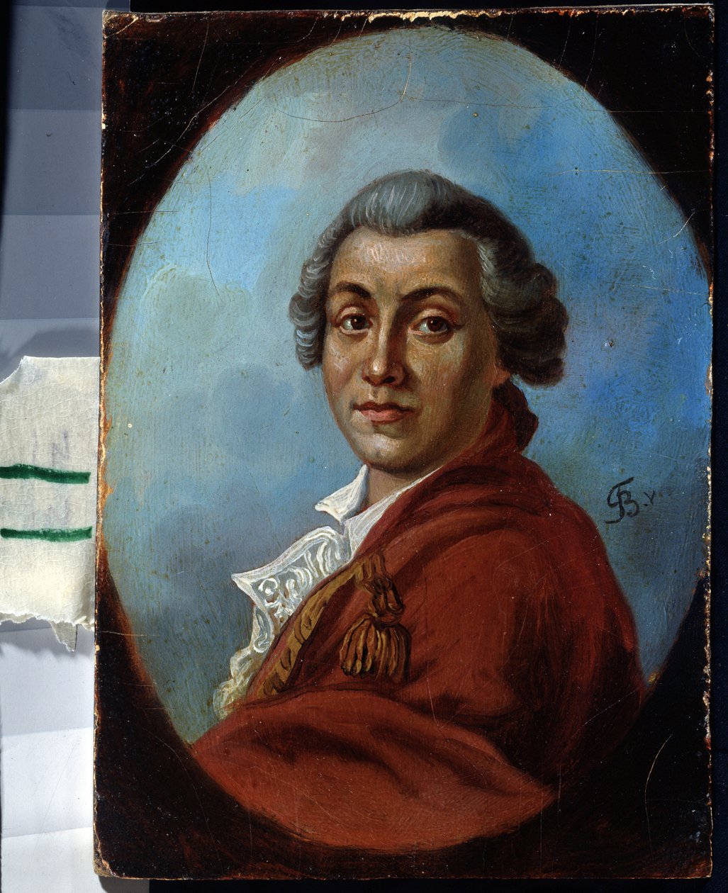 Portret van de dichter Alexander Sumarokov (1717-1777) door Johann Friedrich August Tischbein