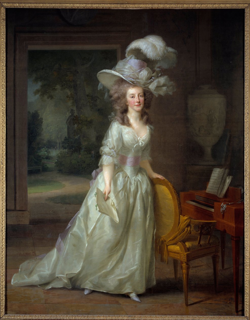 Portret van Frederica Louise Wilhelmina, prinses van Oranje Nassau door Johann Friedrich August Tischbein
