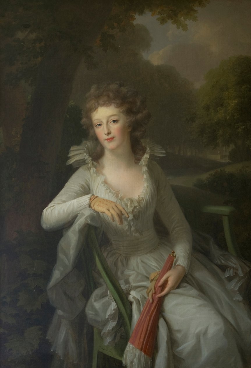 Portret van Jacoba Margaretha Maria Boreel ( -1816) door Johann Friedrich August Tischbein