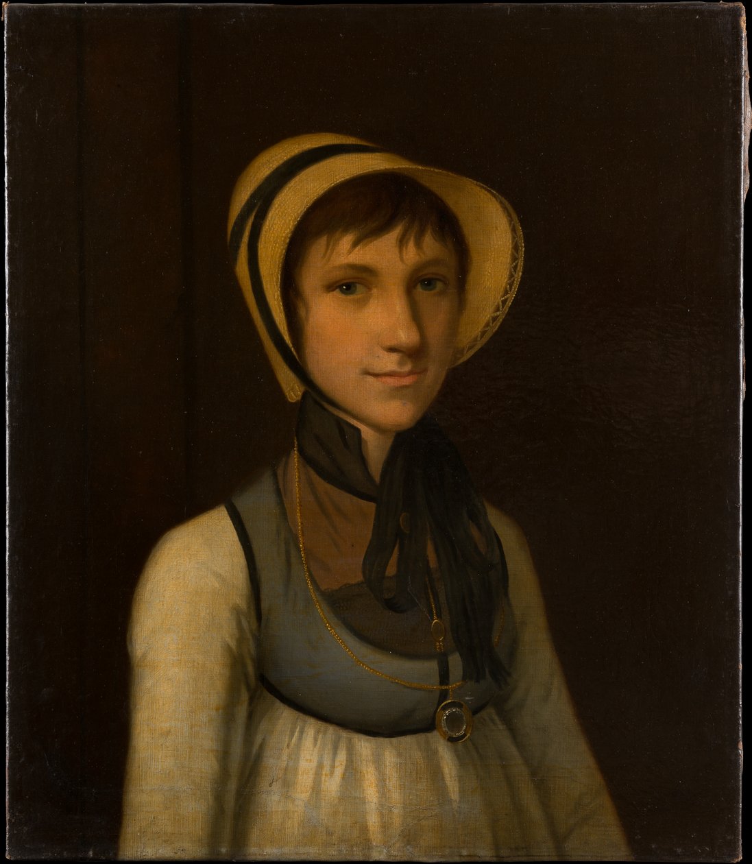 Portret van Marie Barbara Lauck door Johann Friedrich August Tischbein
