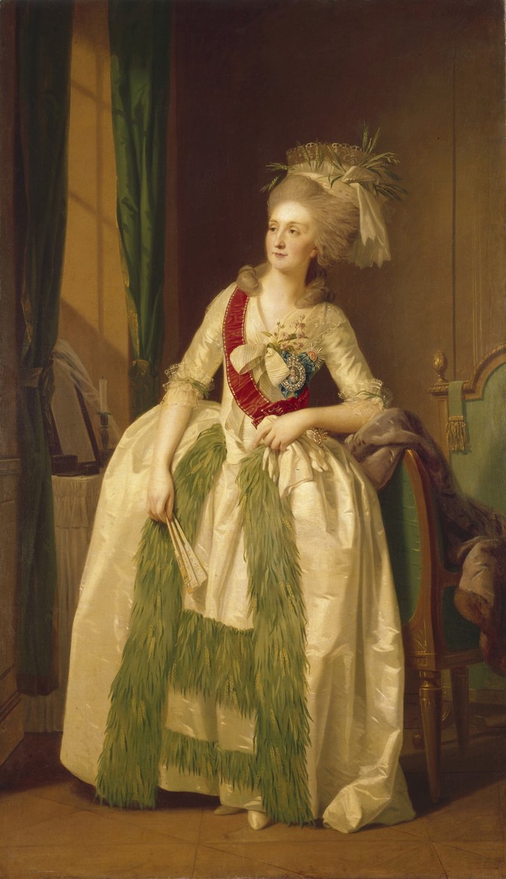 Portret van Prinses Natalya Vladimirovna Saltykova, 1780s door Johann Friedrich August Tischbein