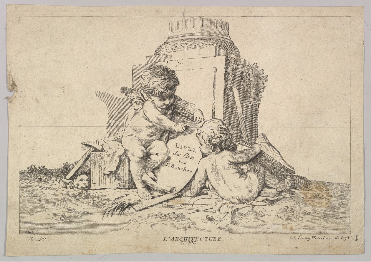Architectuur, 18e eeuw door Johann Georg Hertel