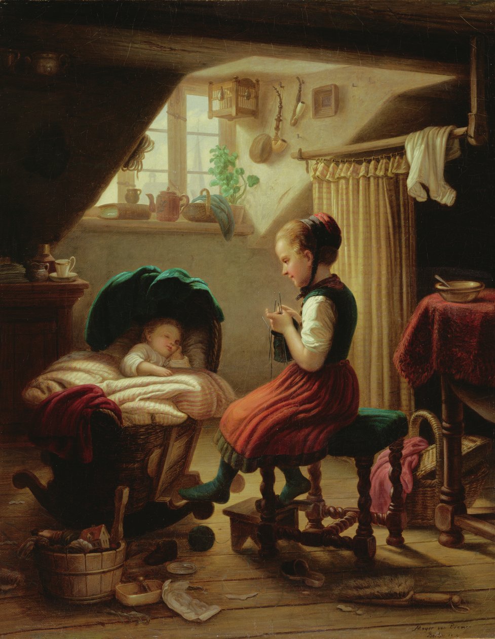 Zorg voor de kleintjes door Johann Georg Meyer von Bremen