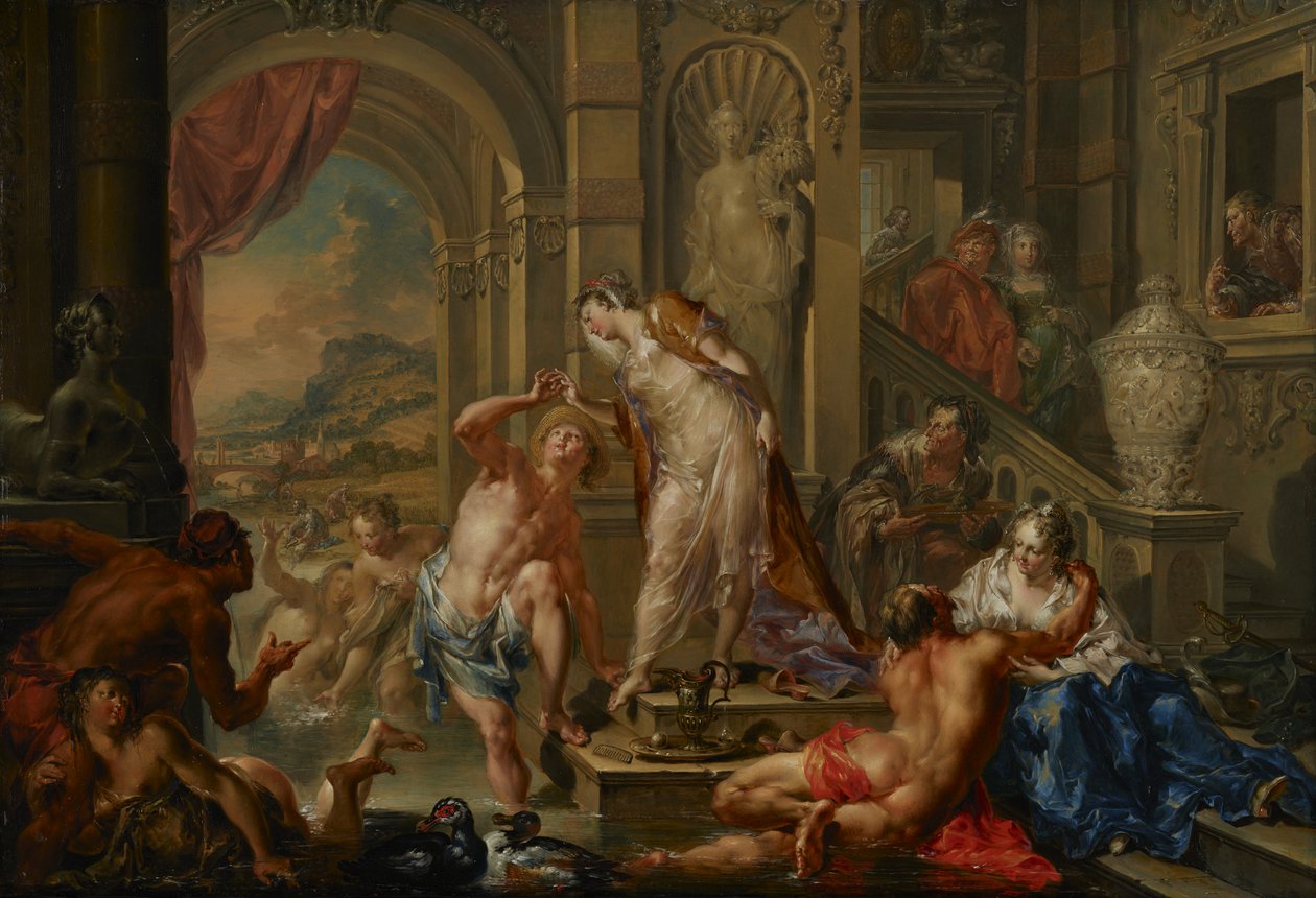 De genoegens van de seizoenen: Zomer, c.1730 door Johann Georg Platzer
