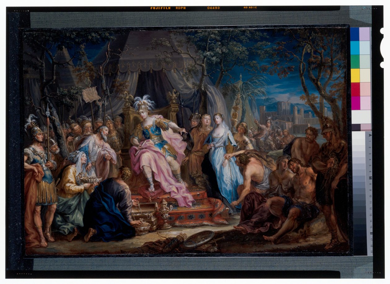 De onthouding van Scipio door Johann Georg Platzer