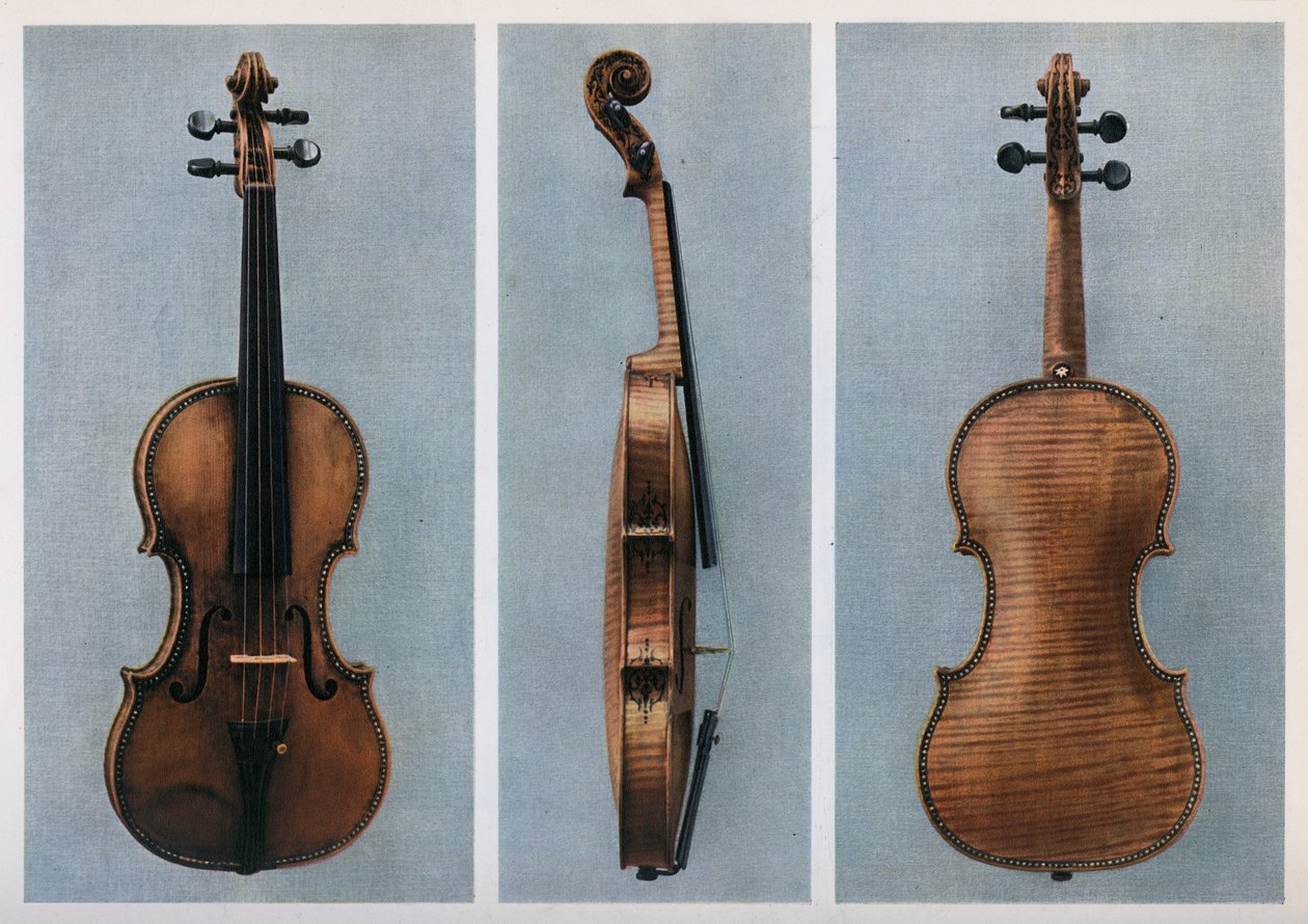 Viool, Nicola Amati, Cremona, zeventiende eeuw door Johann Georg Platzer