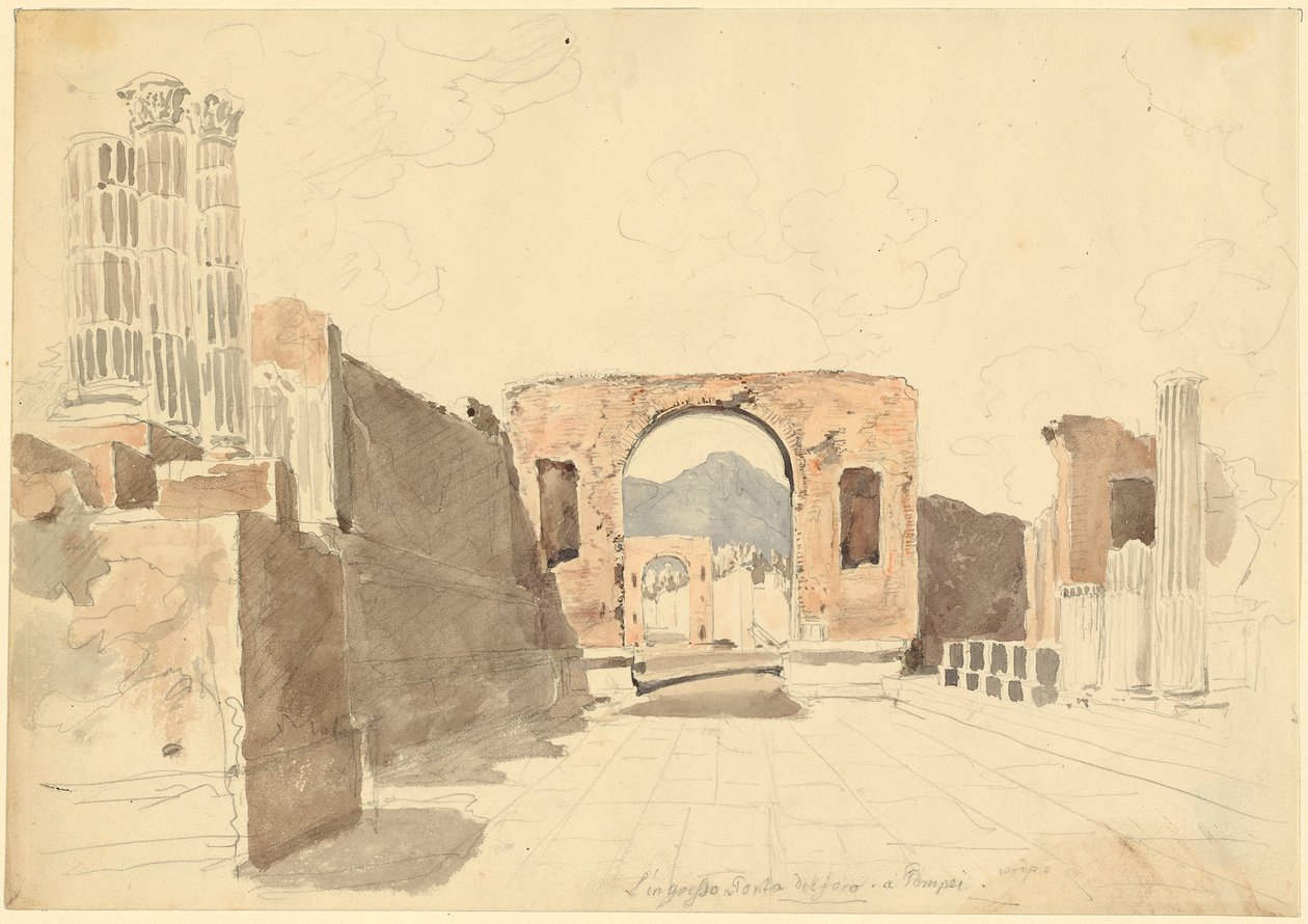 Pompeï door Johann Georg von Dillis