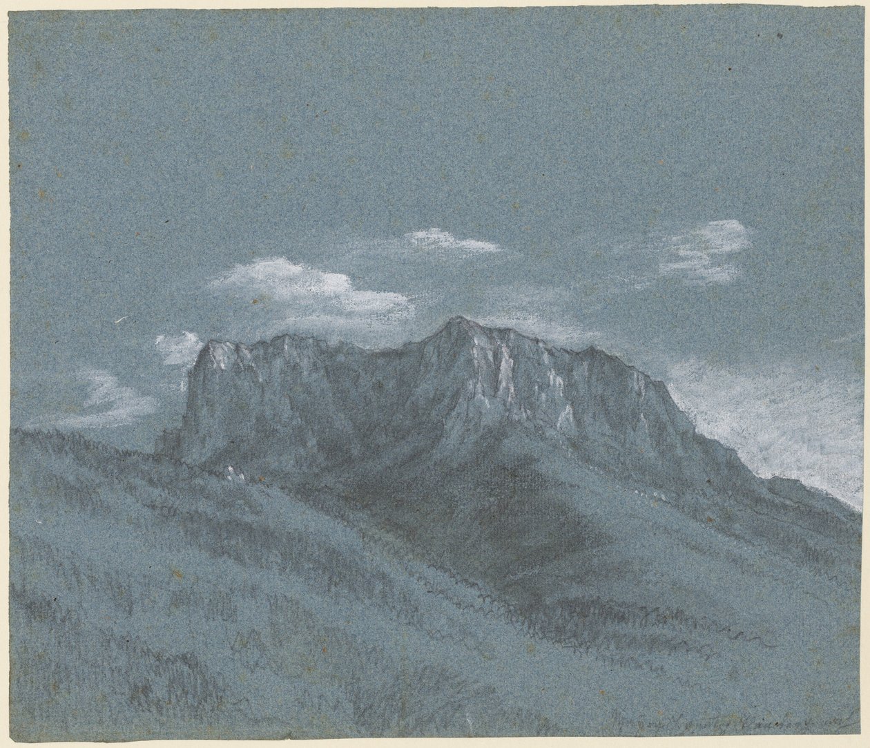 De Rauschberg, c.1800 door Johann Georg von Dillis