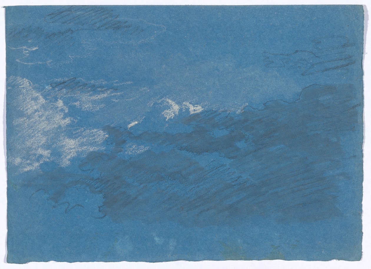 Wolkenstudie door Johann Georg von Dillis