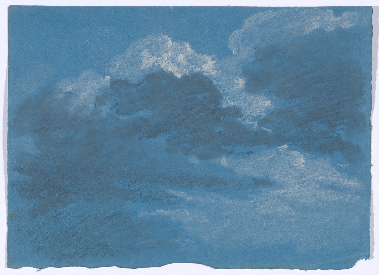 Wolkenstudie door Johann Georg von Dillis