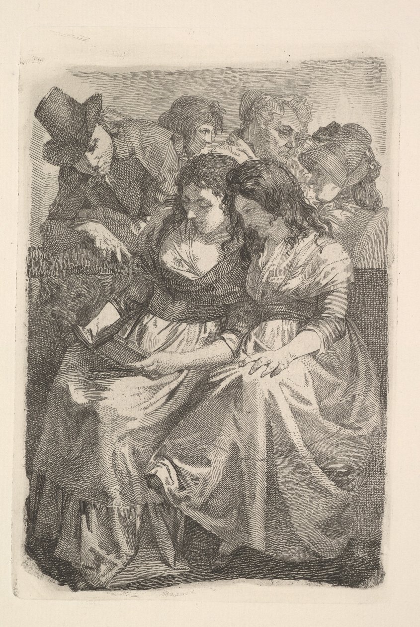 Schadow en zijn familie, 1925 door Johann Gottfried Schadow