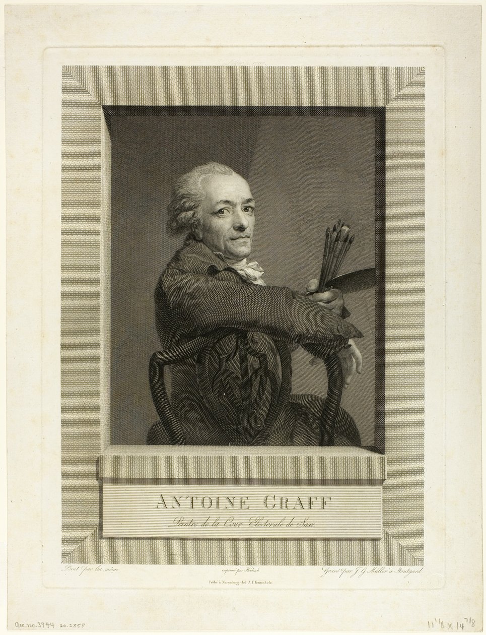 Anton Graff door Johann Gotthard von Muller