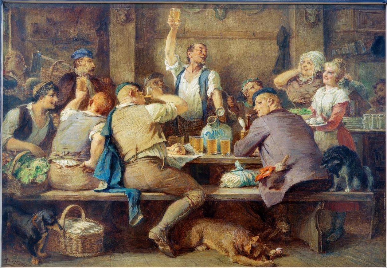 Appelwijnbar in Sachsenhausen door Johann Heinrich Hasselhorst