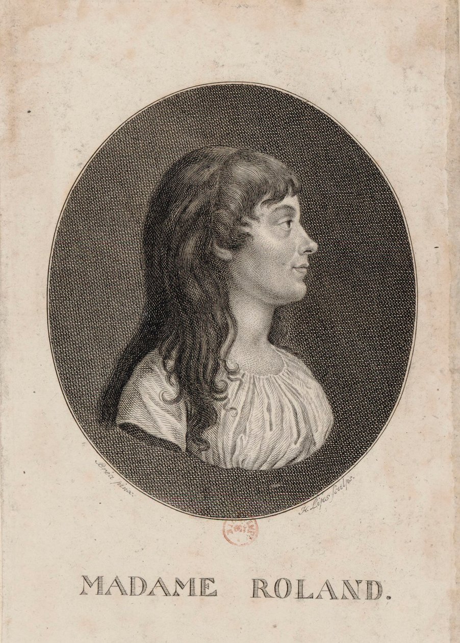 Madame Roland: Bréa pinx; H. Lips sculps. door Johann Heinrich Lips