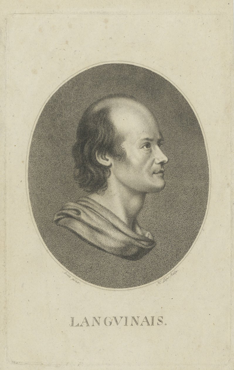 Portret van Jean-Denis Lanjuinais door Johann Heinrich Lips
