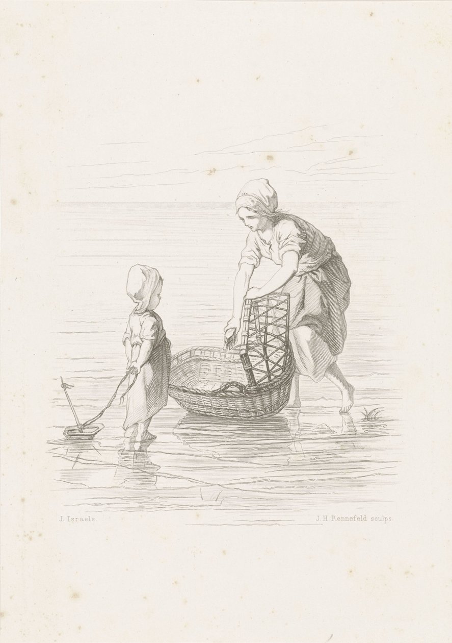 De Wieg door Johann Heinrich Maria Hubert Rennefeld