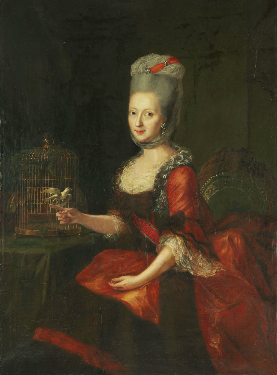 Philippine Amalie Landgravin van Hessen-Kassel door Johann Heinrich Tischbein