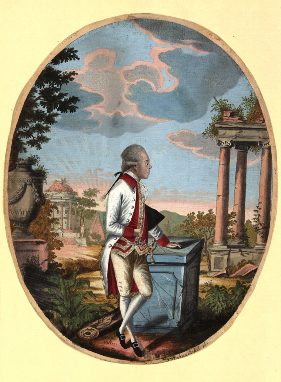 Grootvorst Paul van Rusland 1754-1801, later Tsaar Paul I, 1782 door Johann Hieronymus Loeschenkohl