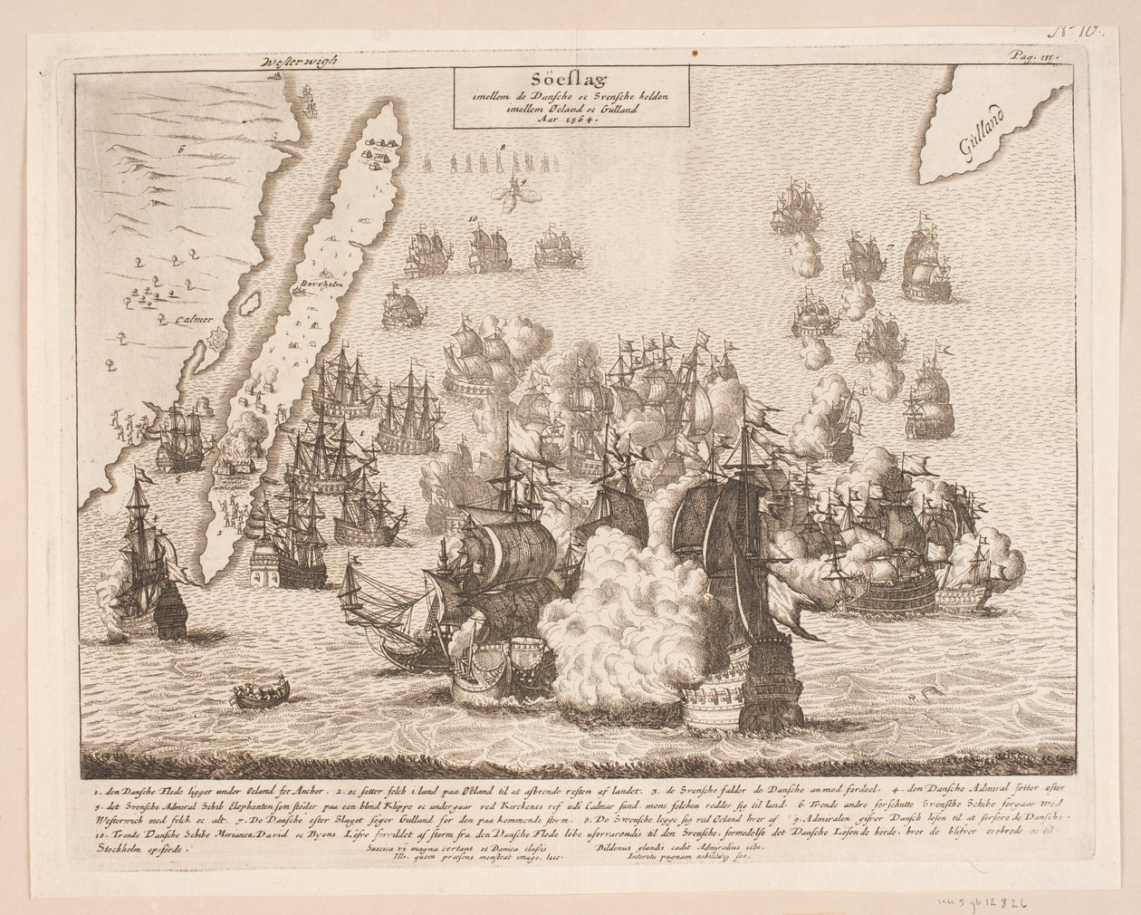 Zeeslag bij Öland en Gulland, 1564 door Johann Husman