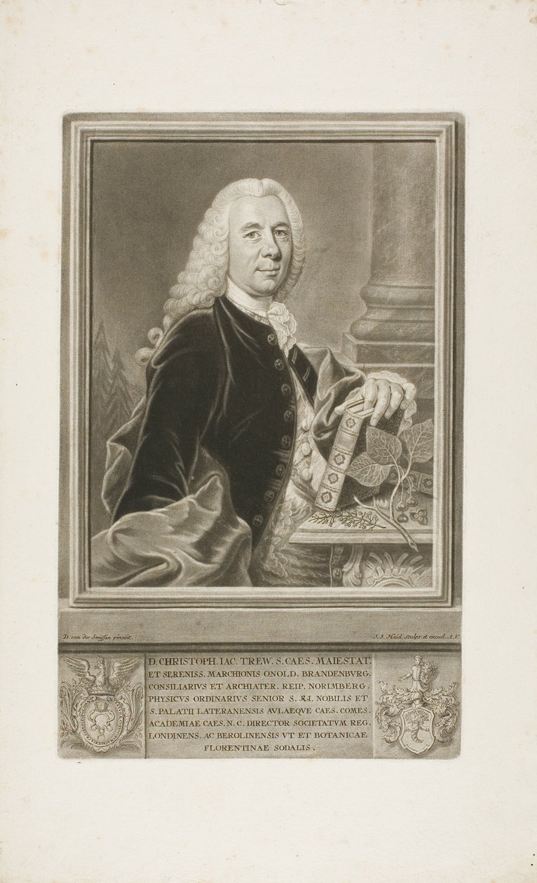 D. Christopher Jacob Trew, van Plantae Selectae door Johann Jacob Haid
