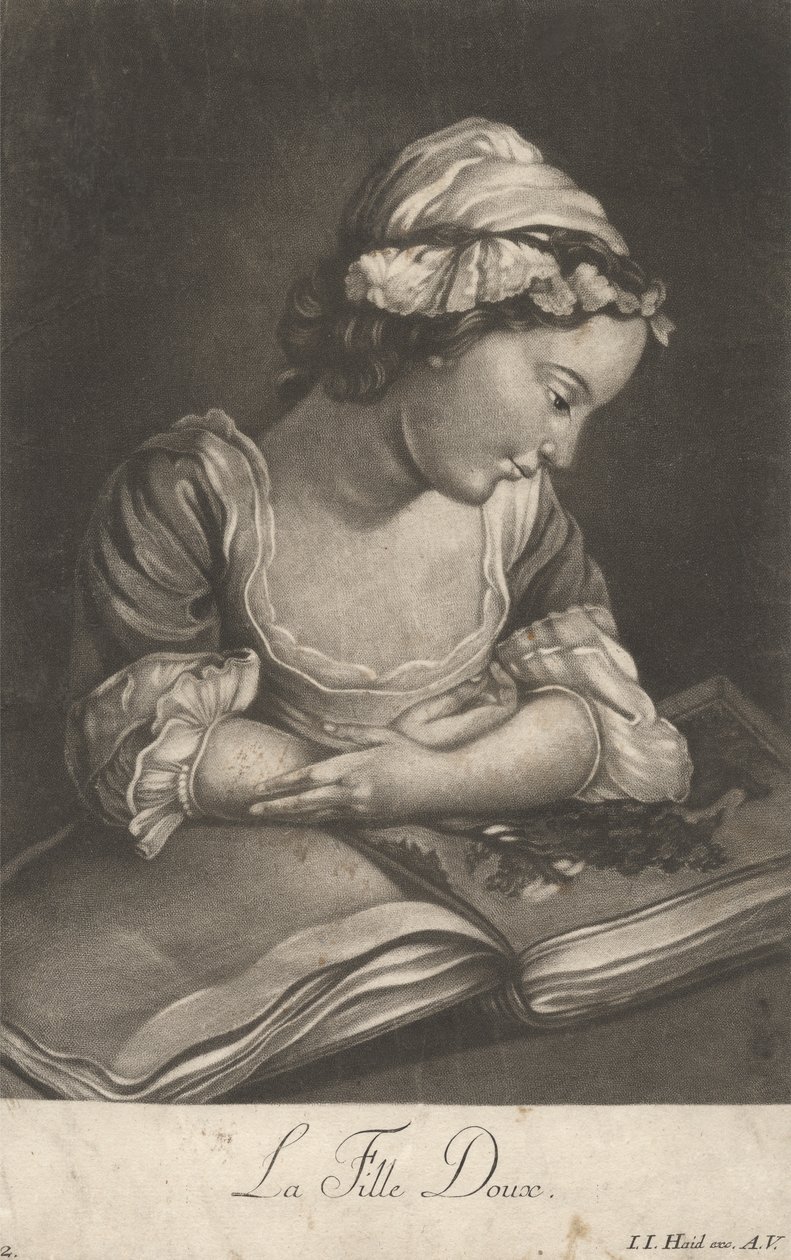 Het zachte meisje door Johann Jacobus Haid