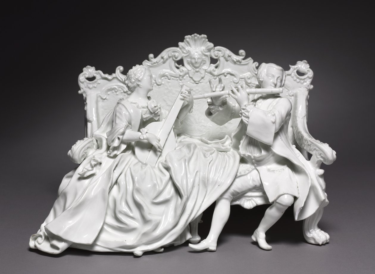 Crinoline Groep: Muzikanten door Johann Joachim Kändler