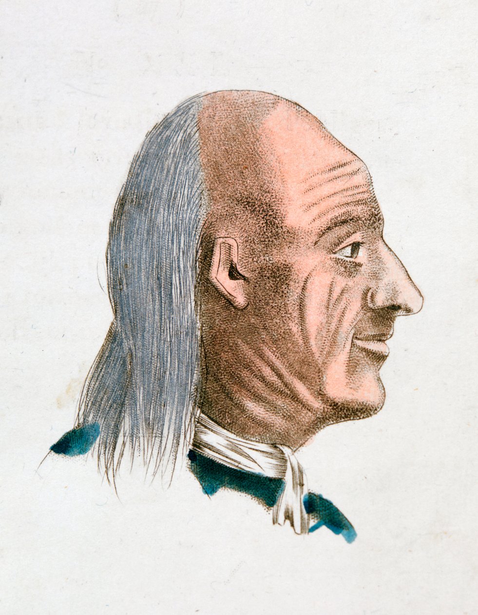 De gelaatstrekken van een joviaal en vriendelijk persoon, 1808 door Johann Kaspar Lavater