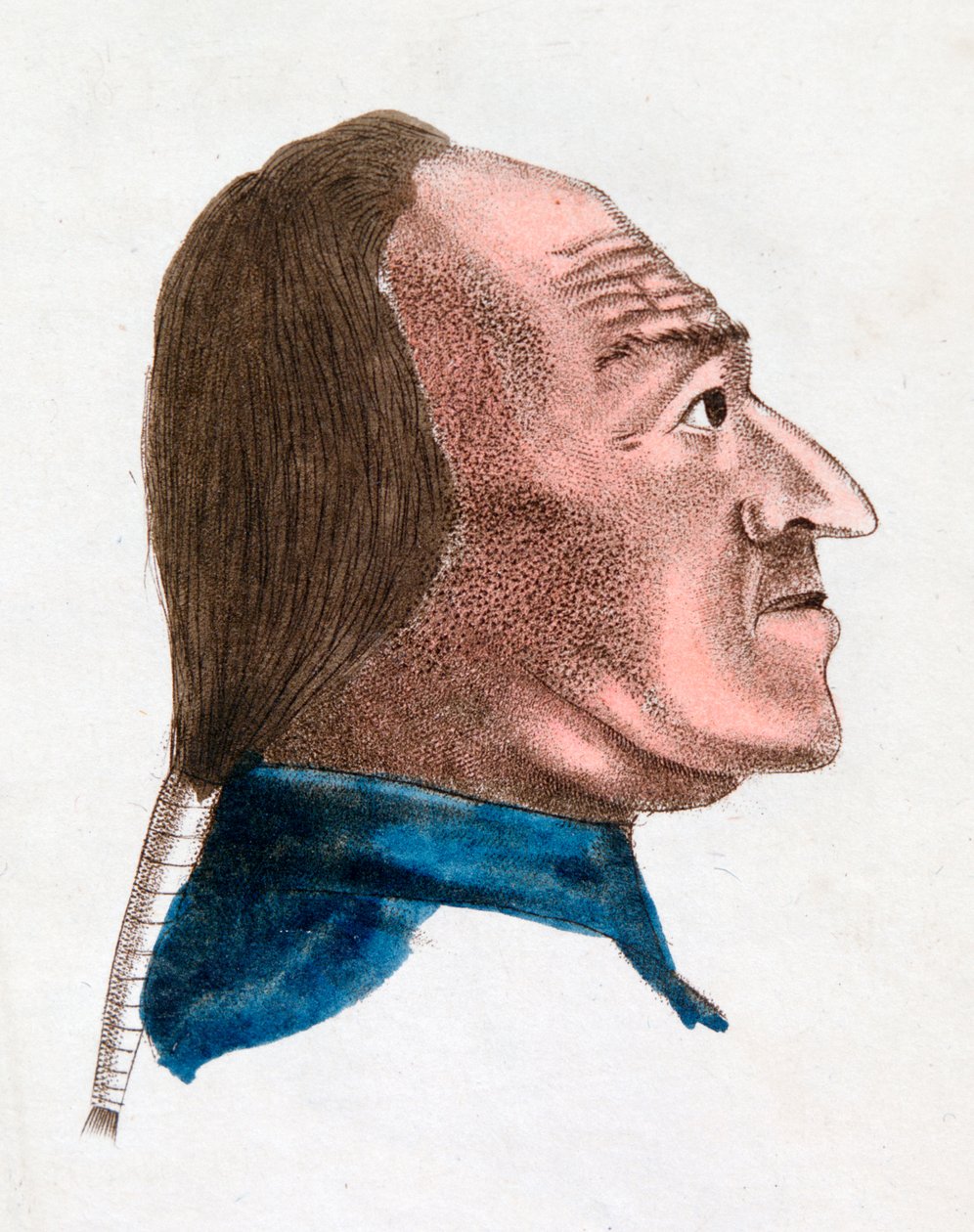De gelaatstrekken van een opvliegend persoon, 1808 door Johann Kaspar Lavater