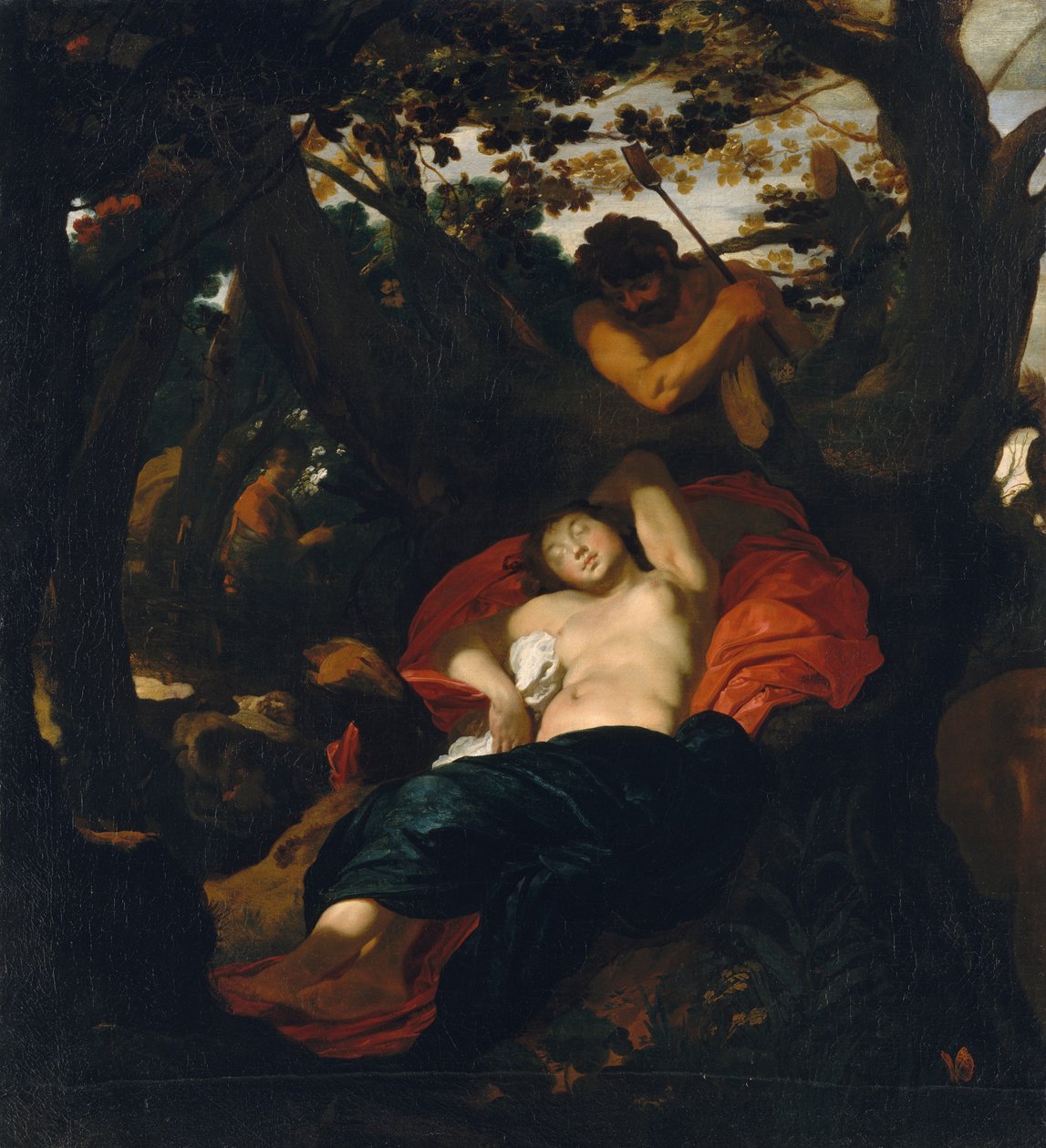 Nimf en herder, ca. 1625 door Johann Liss