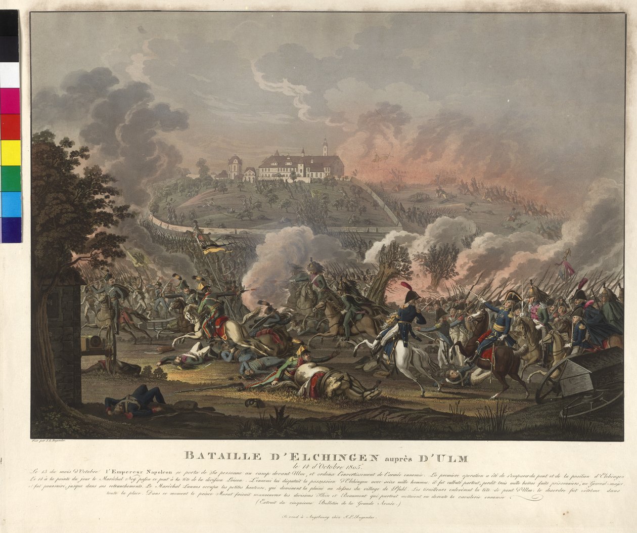 Slag bij Elchingen op 14 oktober 1805 door Johann Lorenz Rugendas