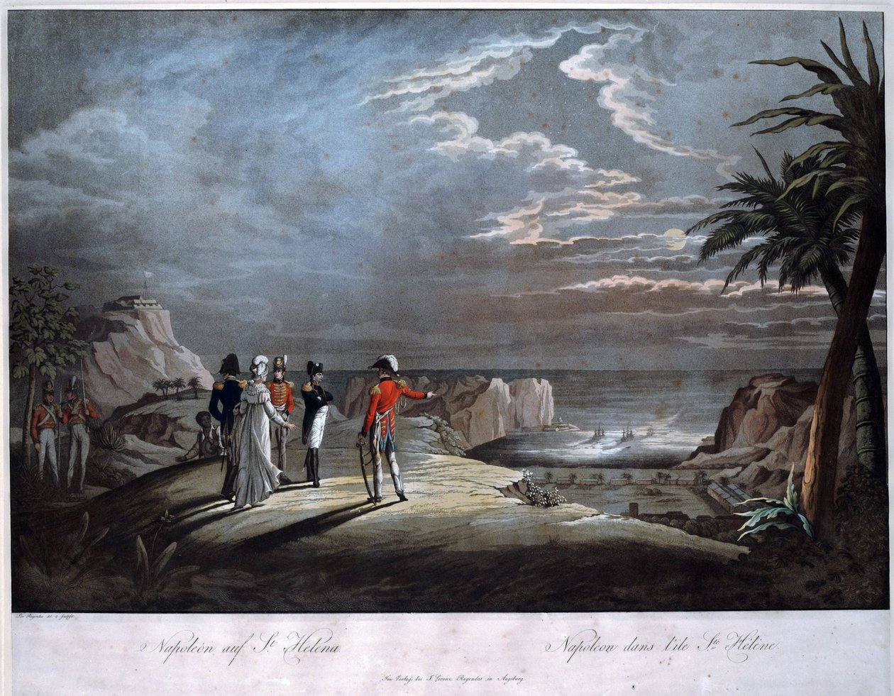 Napoleon Bonaparte op het eiland Sint-Helena door Johann Lorenz Rugendas