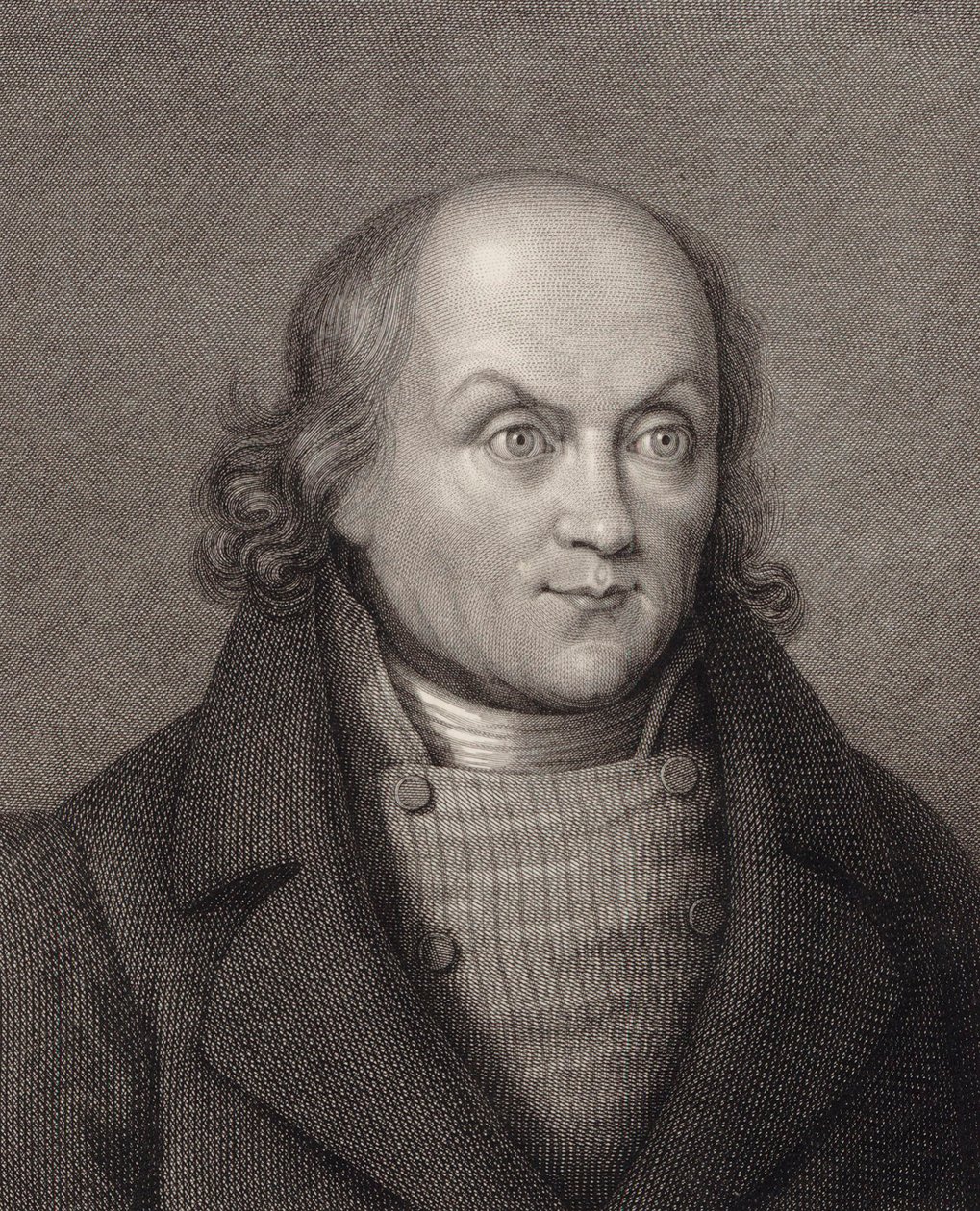 Portret van Hans Georg Nägeli 1773-1836 door Johann Martin Esslinger