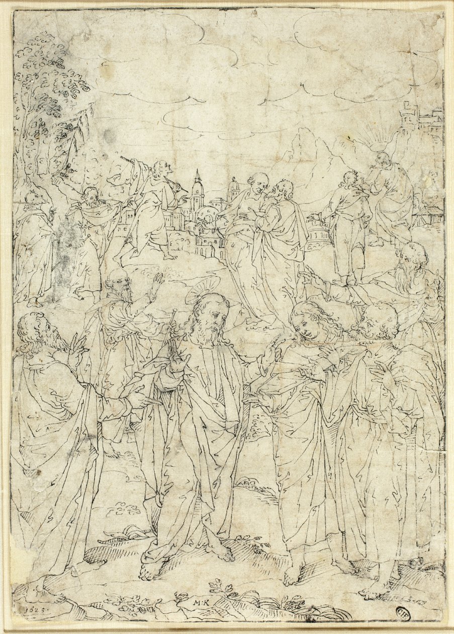 Christus en de apostelen door Johann Mathias Kager