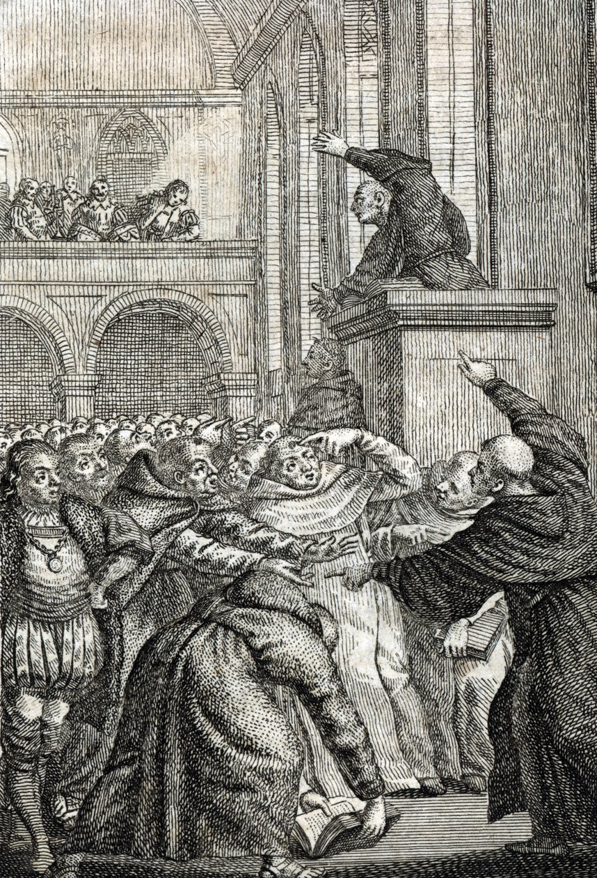 Universiteit van Praag opgericht in 1348 gravure door Johann Michael Mettenleiter (1765-1853) 1800 door Johann Michael Mettenleiter