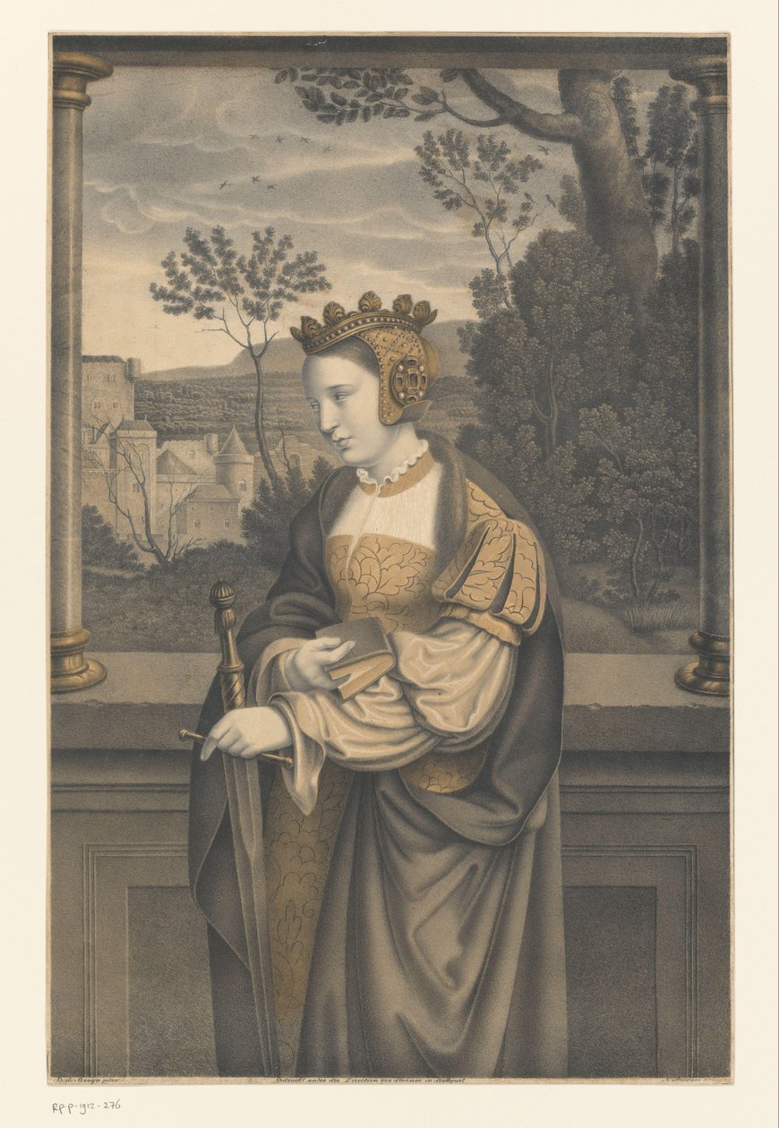 Heilige Catharina door Johann Nepomuk Strixner