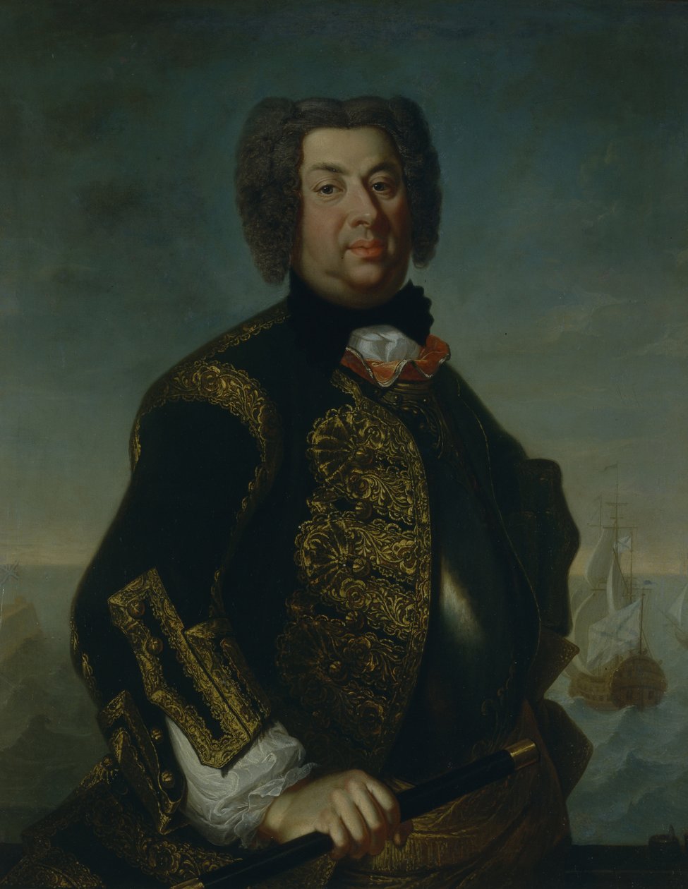 Portret van viceadmiraal Vasily Afanasievich Dmitriev-Mamonov door Johann Paul Luedden