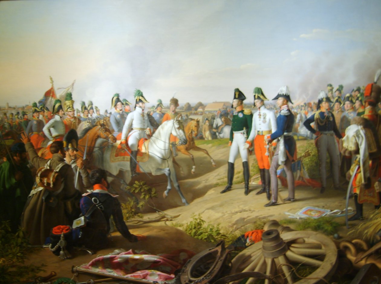 Overwinningsverklaring na de slag bij Leipzig, 1813 door Johann Peter Krafft