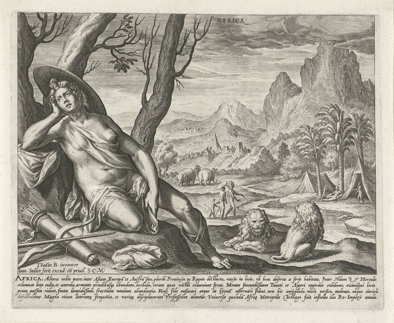 Afrika door Johann Sadeler (I)