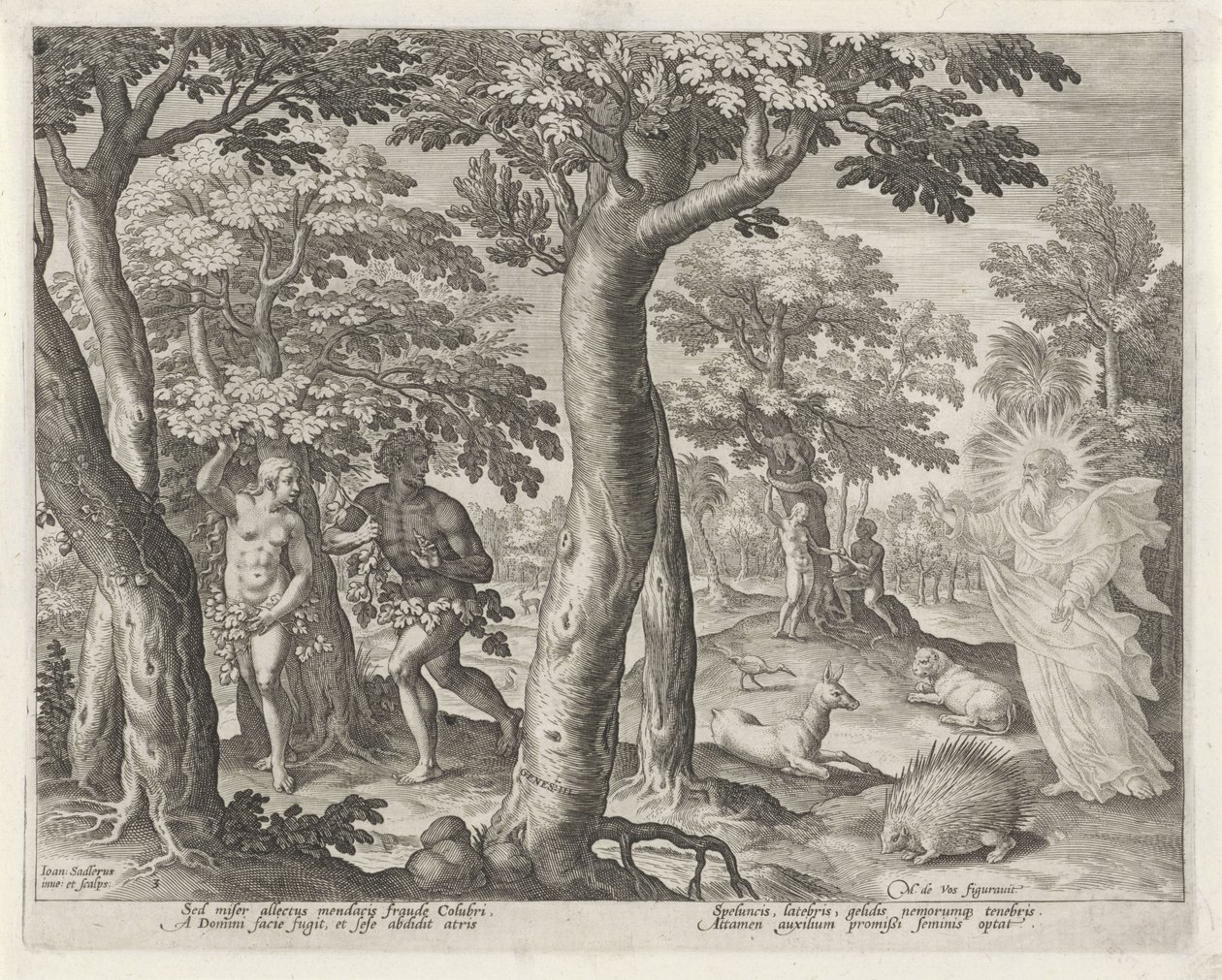 Zondeval door Johann Sadeler (I)