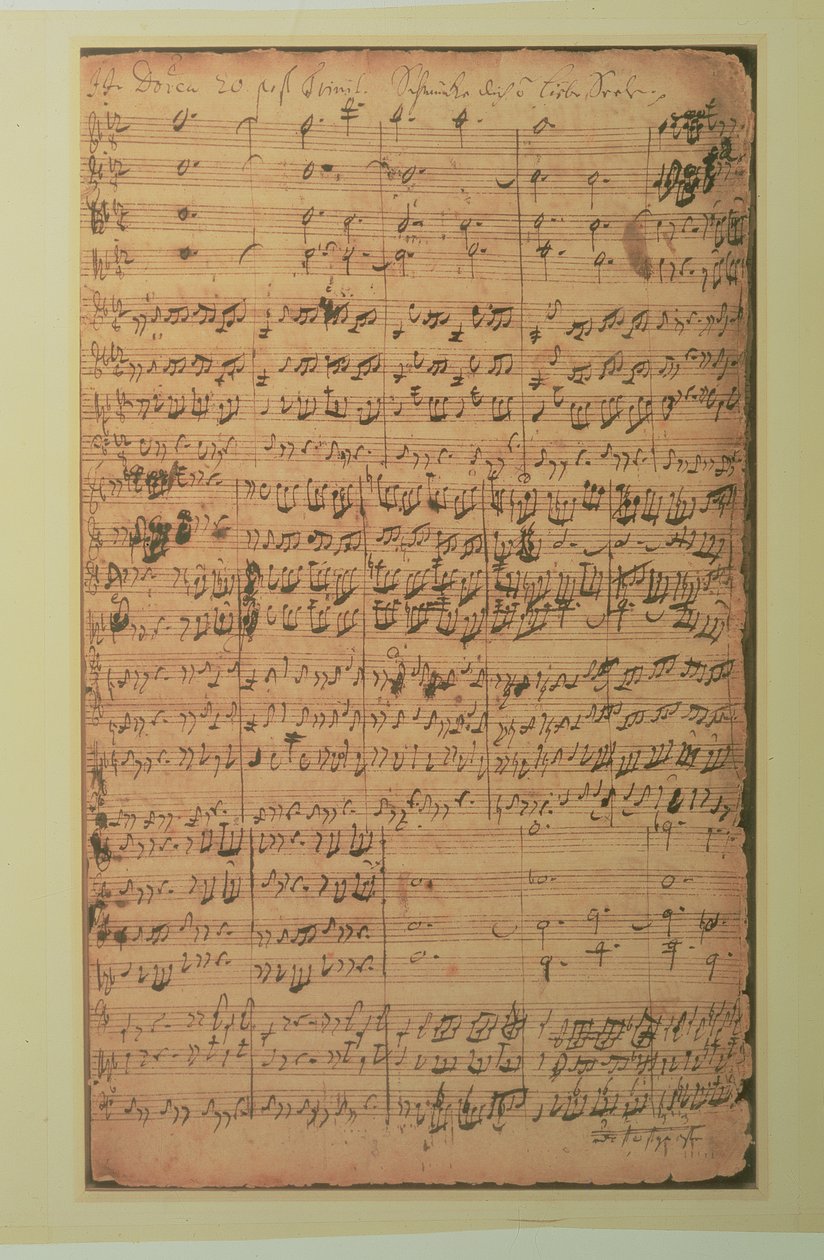 Autograaf manuscript, Cantate BWV 180 