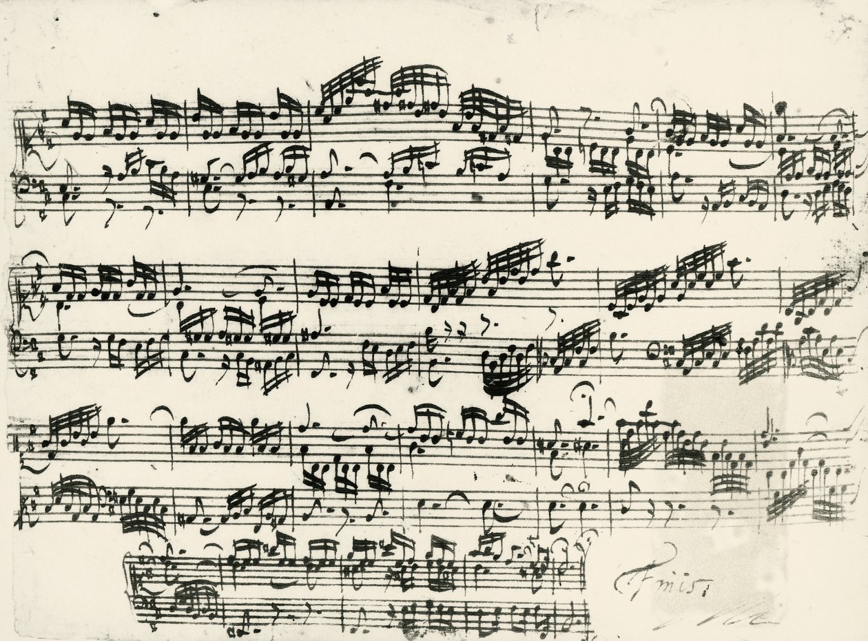 Partituur voor 15 Inventionen BWV 772-801, 2-stemmige contrapunt door Johann Sebastian Bach