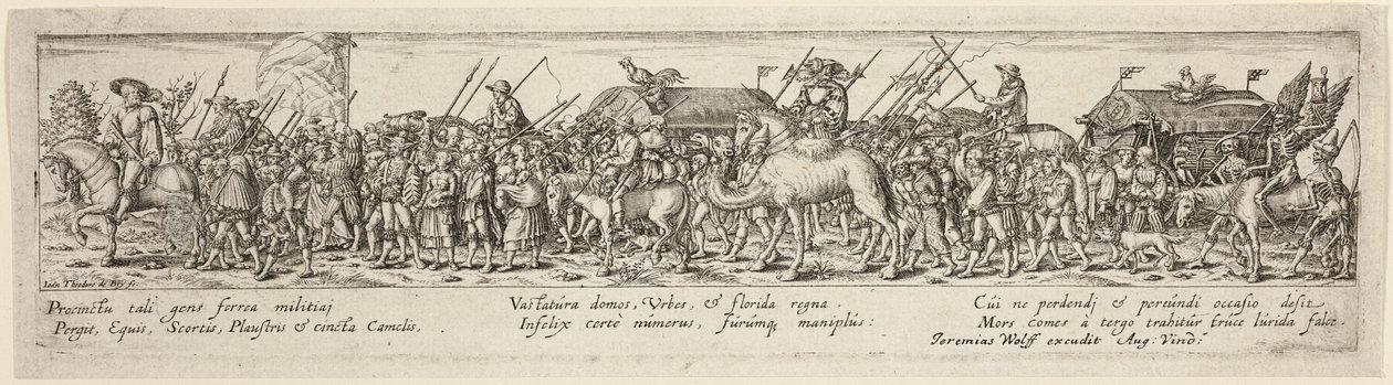 De triomf van de dood door Johann Theodor de Bry