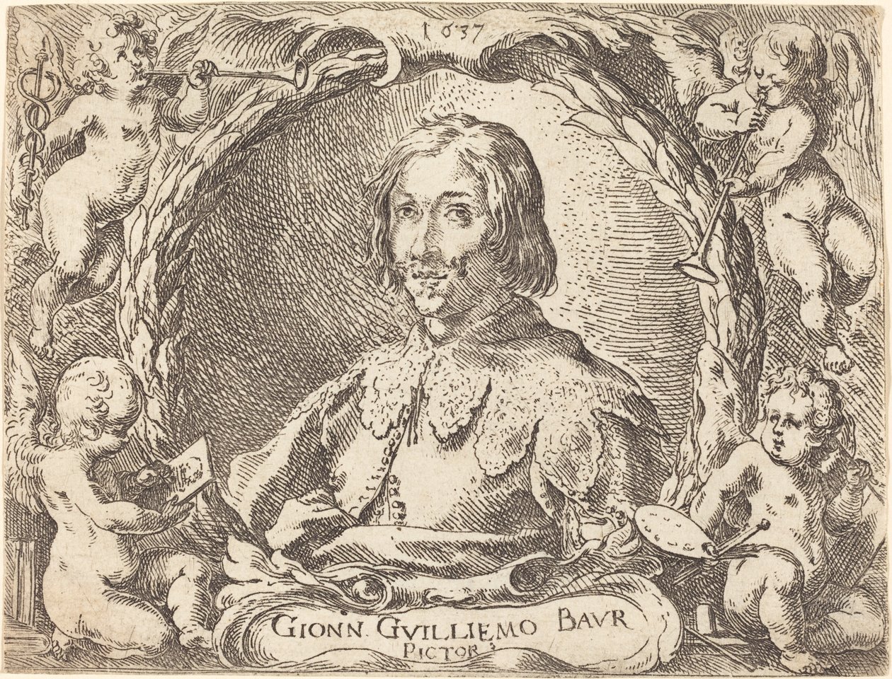 Capricci di varie battaglie (Frontispice) door Johann Wilhelm Baur