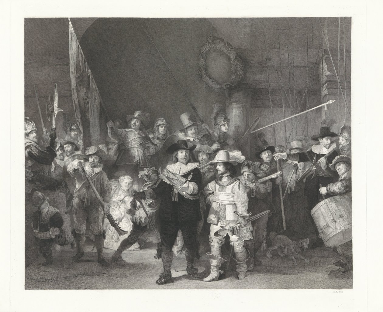 De Nachtwacht door Johann Wilhelm Kaiser (I)