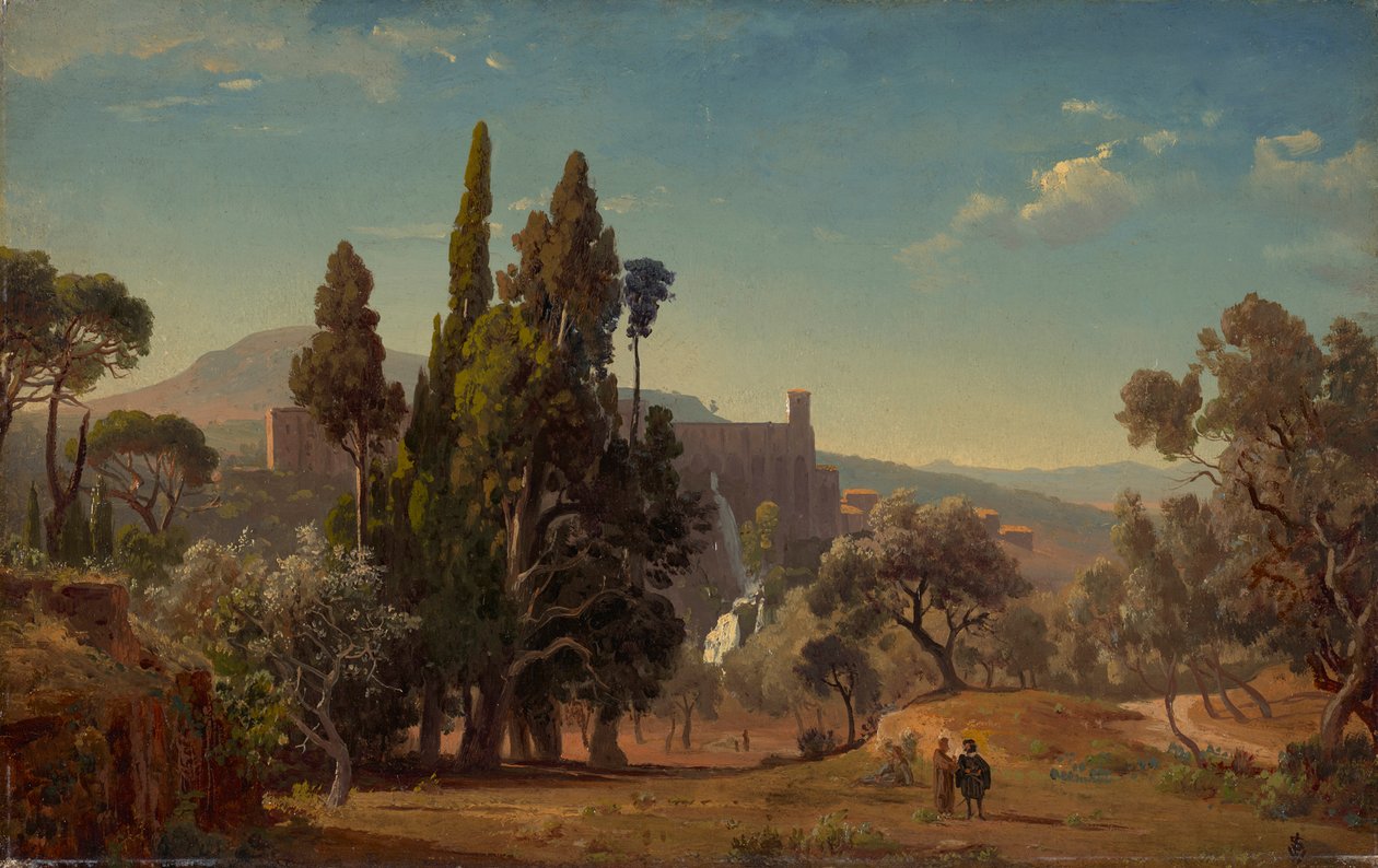 Gezicht op Tivoli door Johann Wilhelm Schirmer