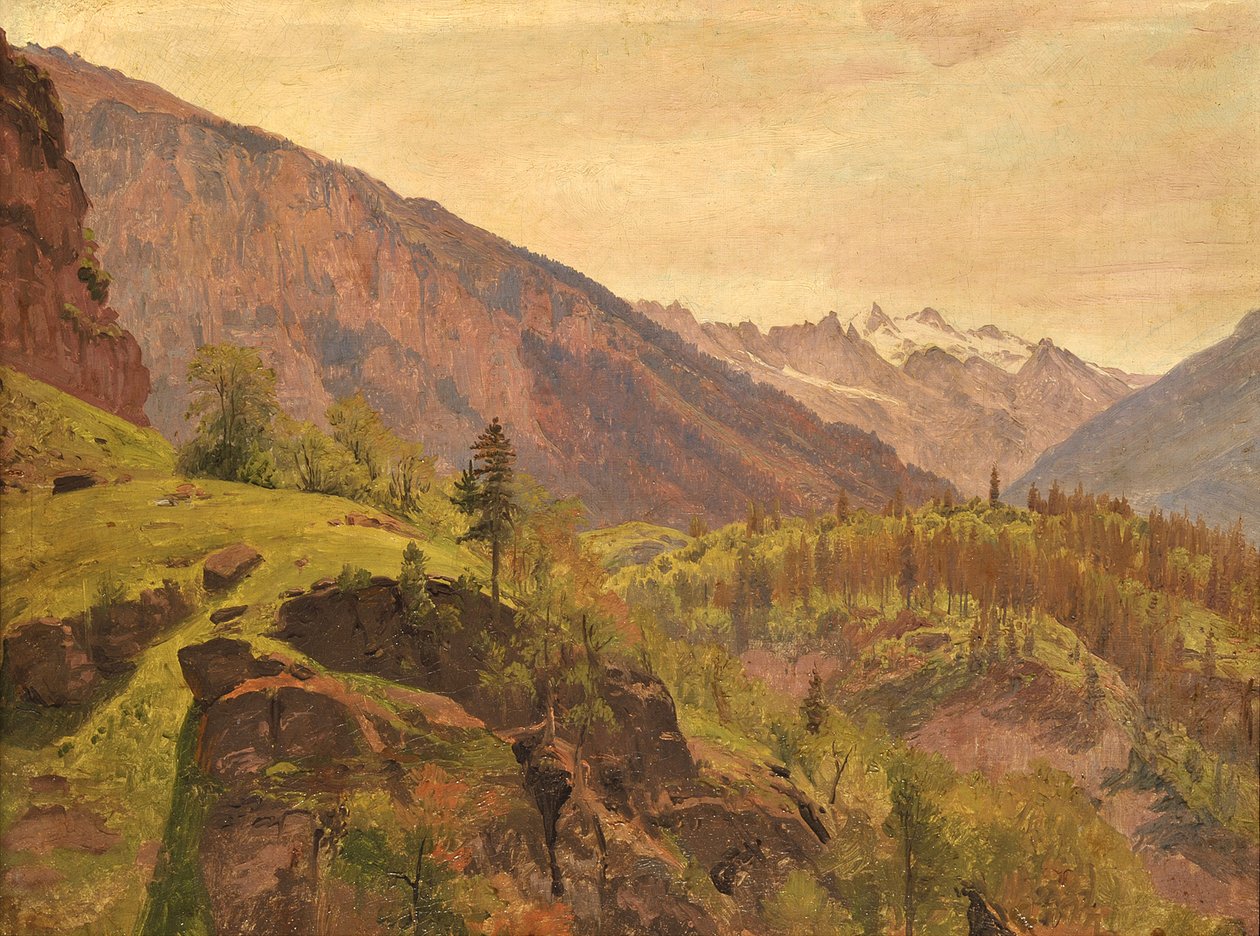 Zwitsers berglandschap door Johann Wilhelm Schirmer