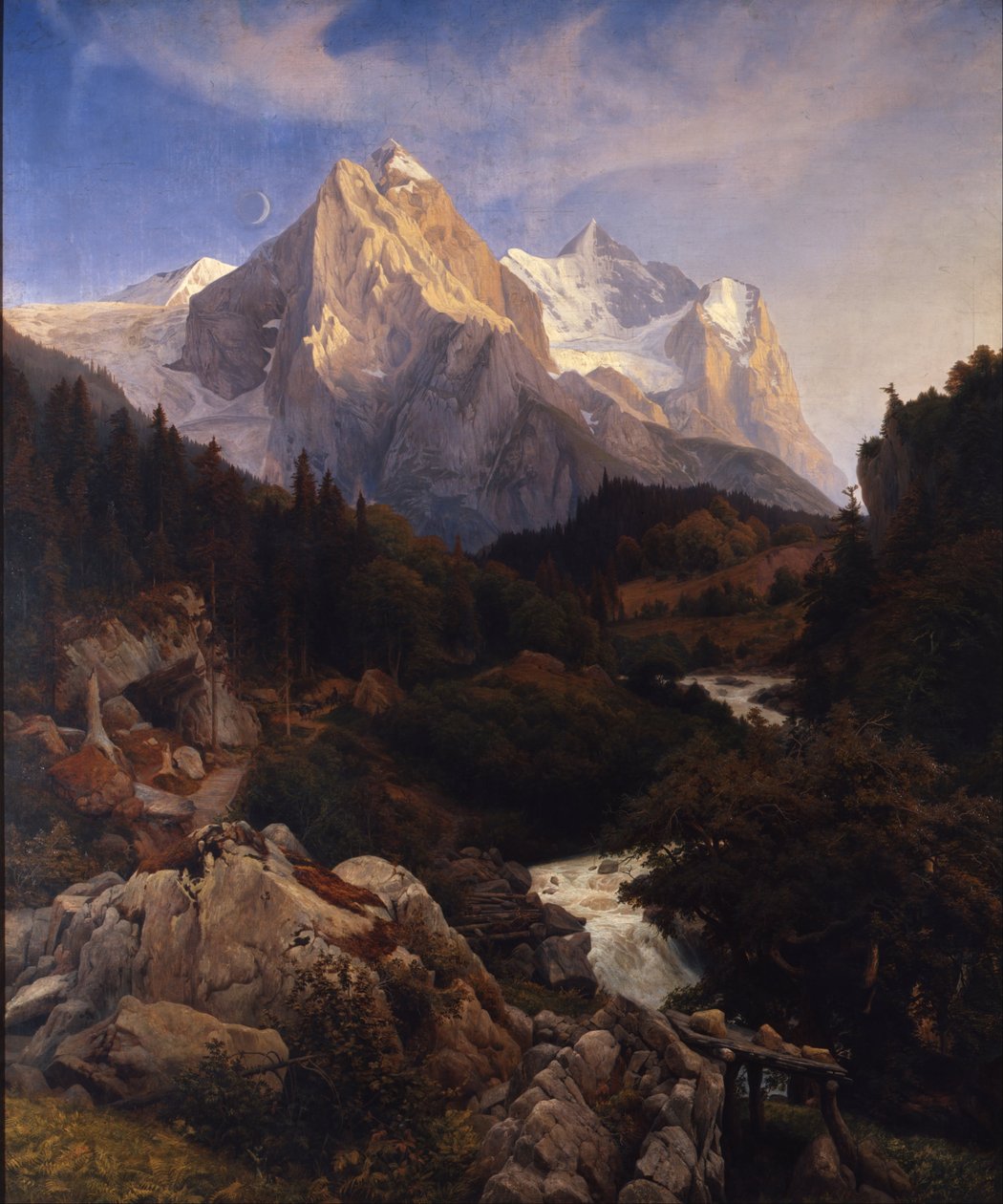 De wetterhoorn door Johann Wilhelm Schirmer
