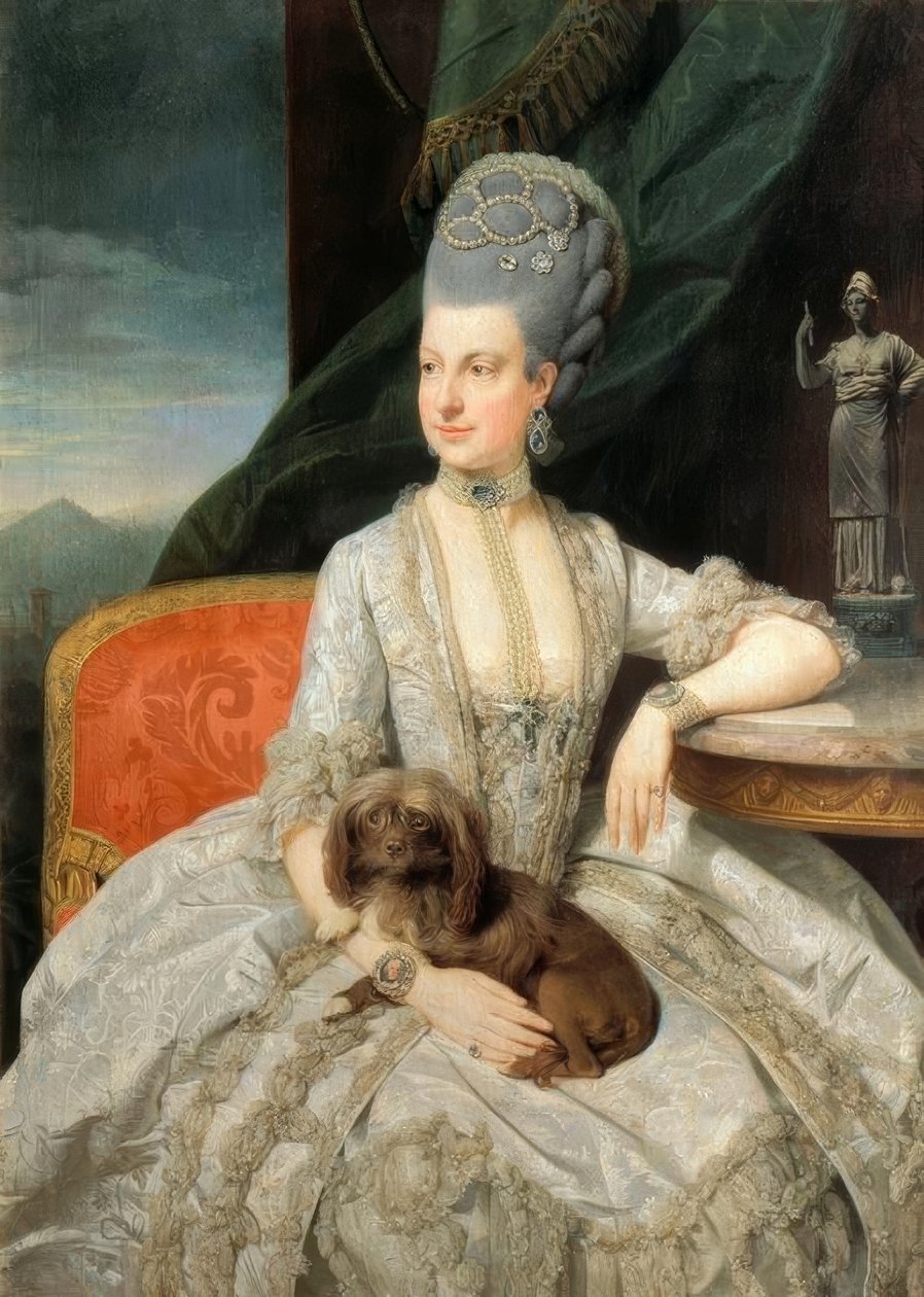 Marie Christine van Oostenrijk door Johan Joseph Zoffany