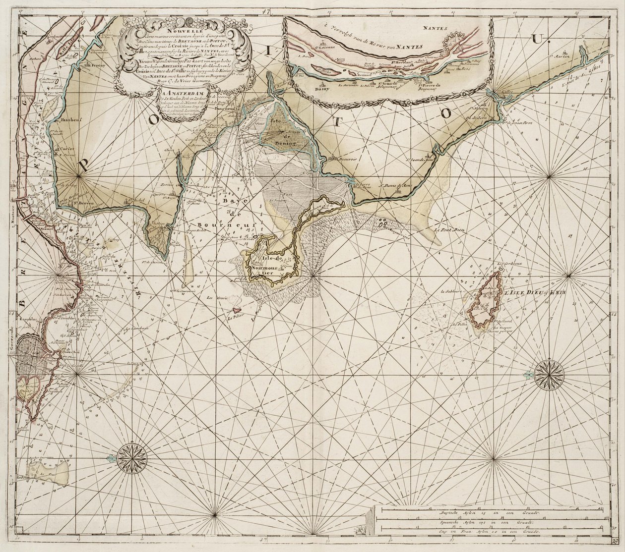 Monding van de Loire door Johannes van Keulen